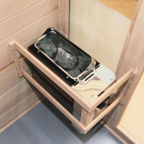 Poêle avec commande intégrée pour sauna